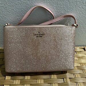 Kate Spade New York Joeley Rose Gold Glitter Crossbody